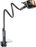 Lamicall Gooseneck Phone Holder for Bed - Cell Phone Mount Clamp Clip. Flexible Long Arm. Overhead Mount for Desk Headboard Bedside. Gifts for iPhone Air 17 Pro Max. 16 15 14 Pro Max and 4-7 Phone