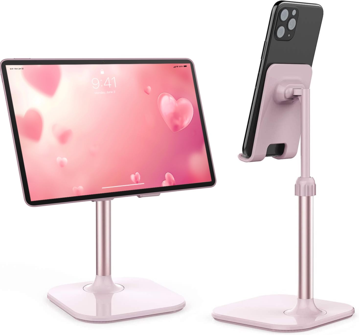 Doboli Cell Phone Stand. Valentine's Day Gifts for Teens Girls Boys Adults Women Men Mom Wife. Phone Stand for Desk. Phone Holder Stand Compatible with iPhone and All Mobile Phones Tablet. Pink