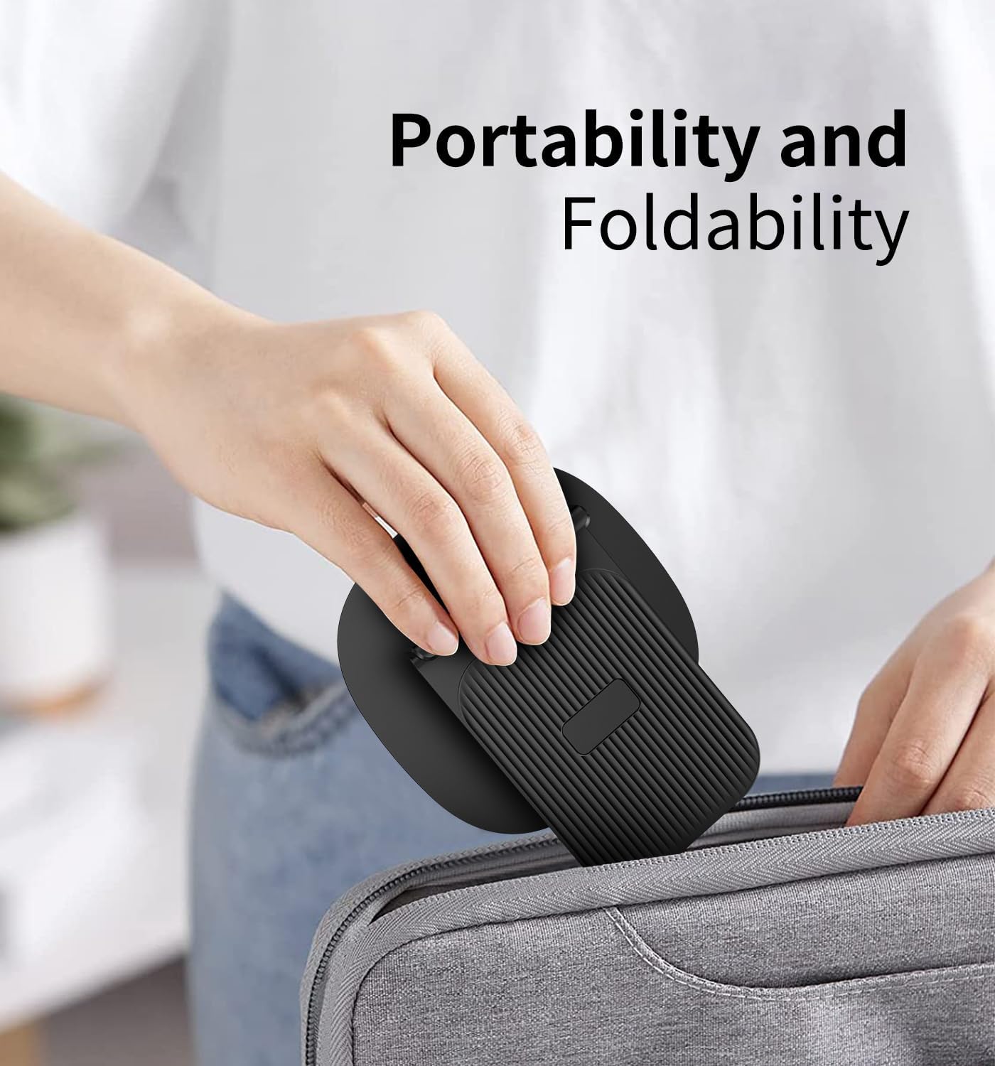 360° Degree Rotating Mobile Phone Holder.Fully Adjustable Foldable Desktop Phone Holder Stand Base.Foldable Desktop Cell Phone Stands for iPhone17 16 15 Pro Xr Xs Max X Plus iPad Samsung(K69-Black)